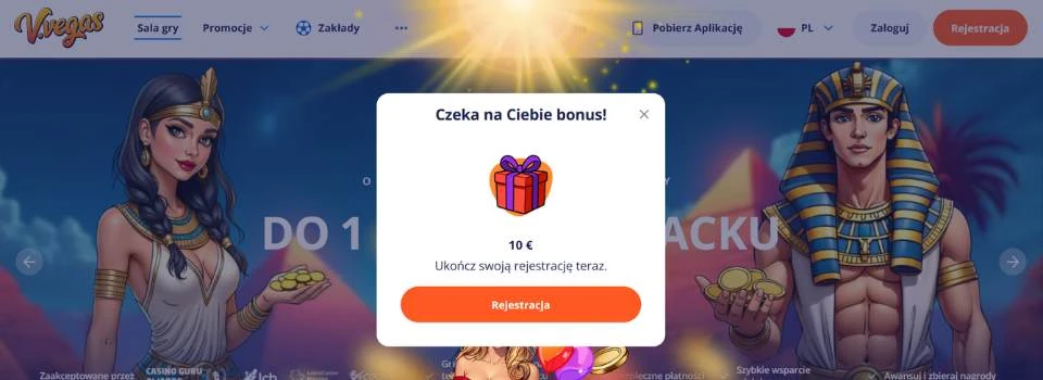 v.vegas casino bonus bez depozytu