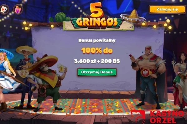 5Gringos Kasyno bonus