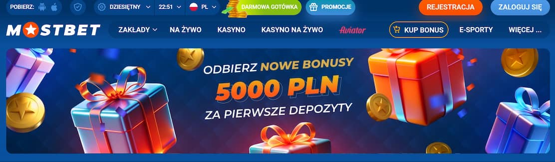 mostbet bonus powitalny