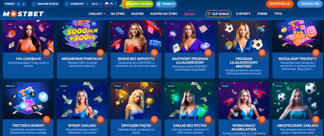 mostbet promocje