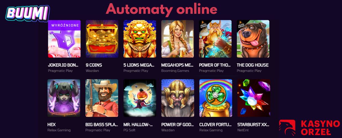 Automaty online Buumi Casino