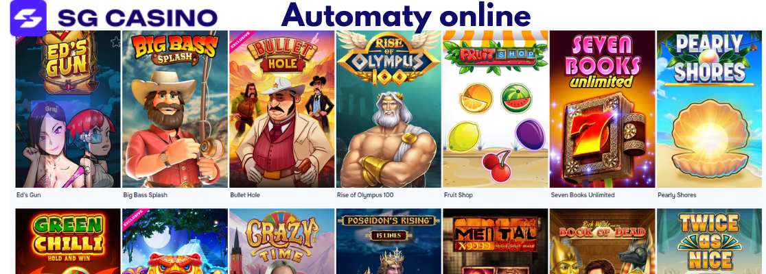 Automaty online w SG Casino