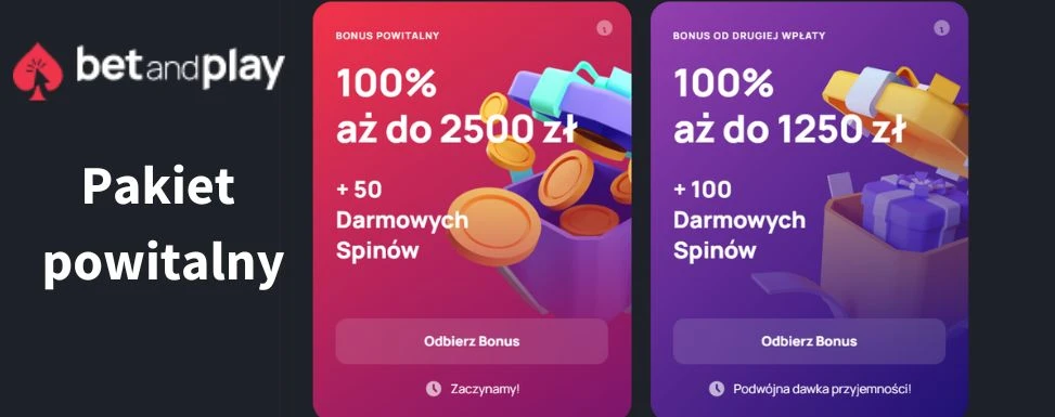 Pakiet powitalny w betandplay Casino