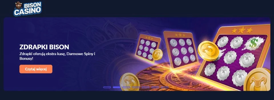 bison Casino zdrapki