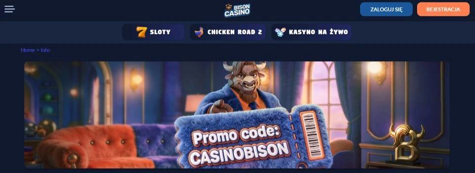casinobison kod bonusowy