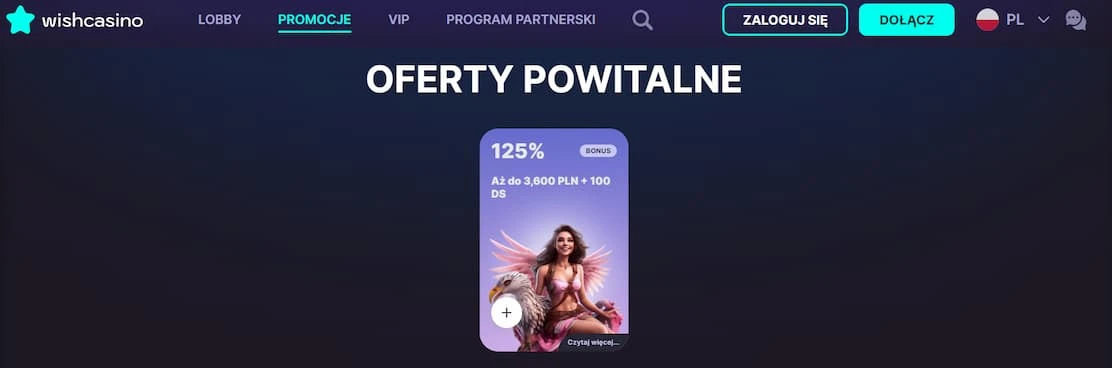 wishcasino bonus powitalny