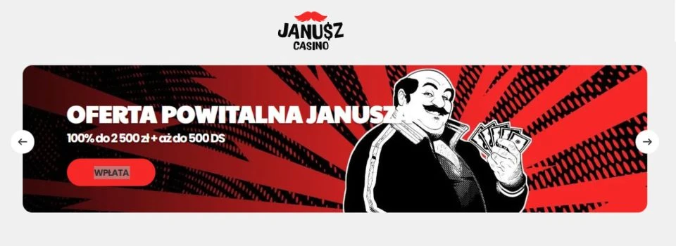 Janusz Casino bonus powitalny