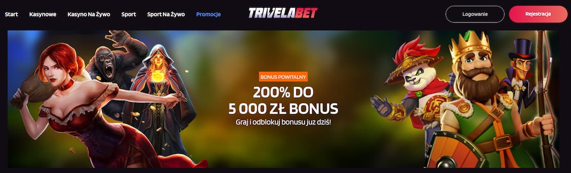 trivelabet kasyno bonus powitalny