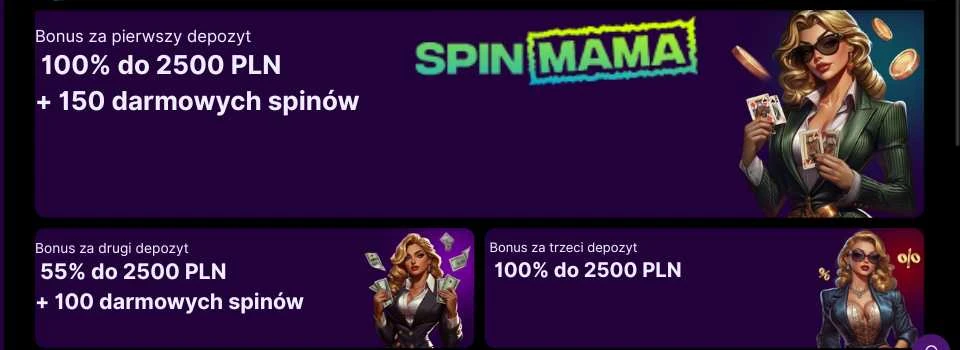 Spinmama bonus powitalny