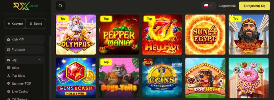 rx casino automaty