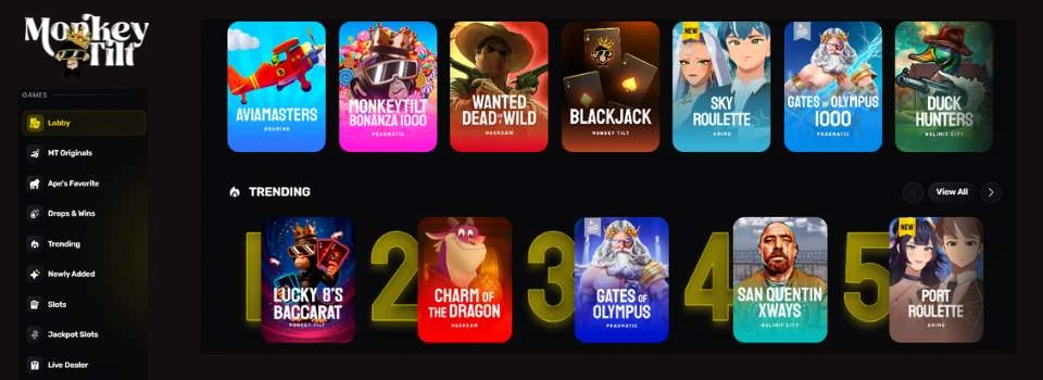 Automaty online Monkey Tilt