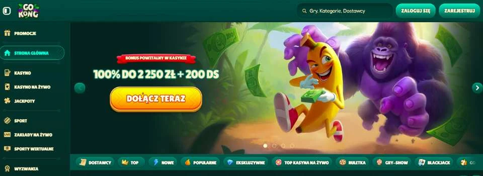 GoKong Casino bonus powitalny