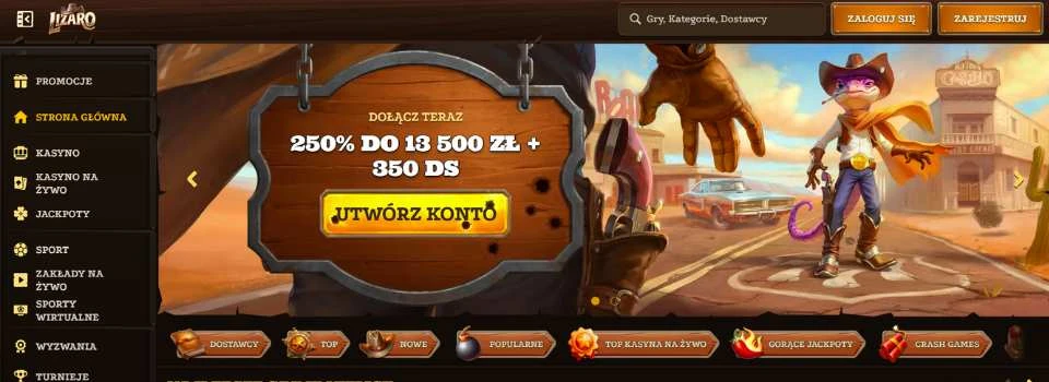 Lizaro casino bonus powitalny