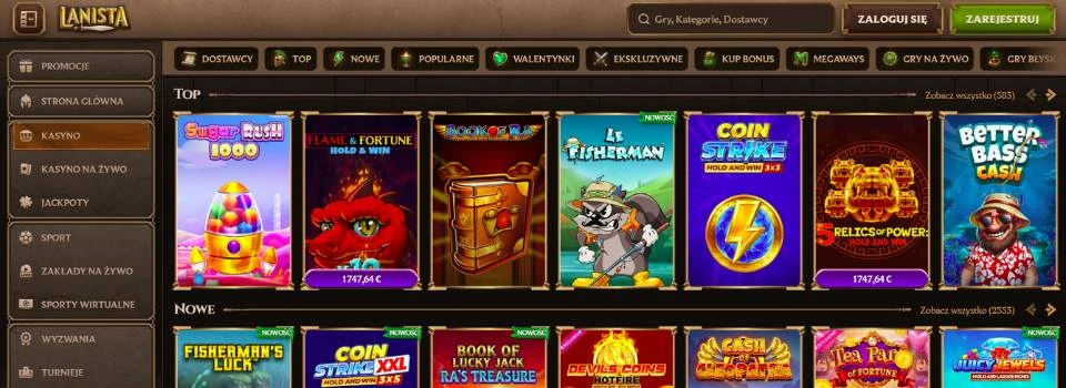 Lanista casino oferta gier