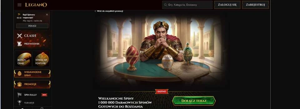 Legiano casino wielkanocne spiny
