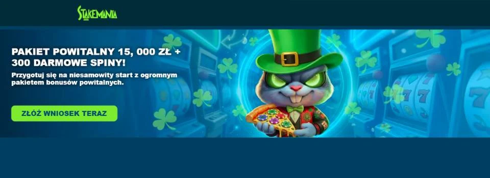 Stakemania kasyno bonus powitalny
