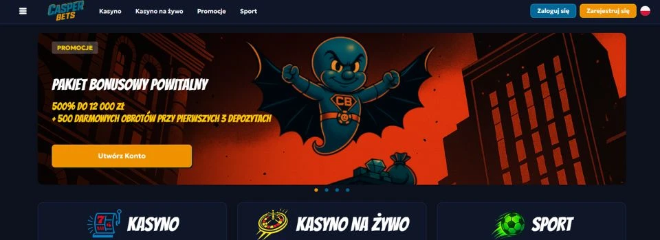 casperbets casino bonus powitalny