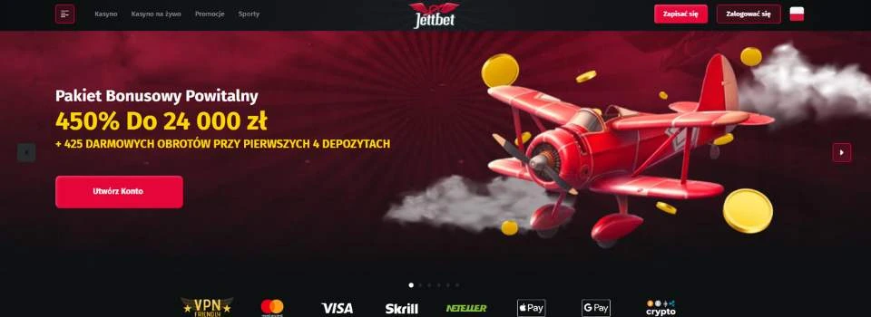 jettbet casino bonus powitalny