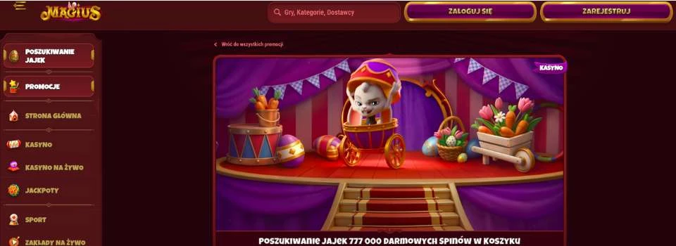 magius casino wielkanoc bonus