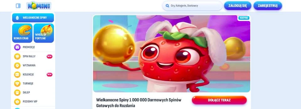 nomini casino bonus na Wielkanoc