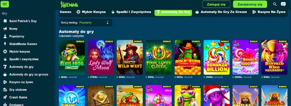 stakemania automaty