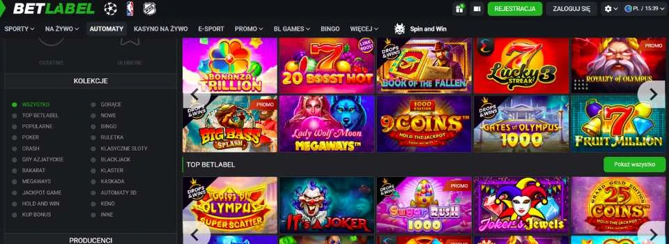 betlabel casino oferta gier
