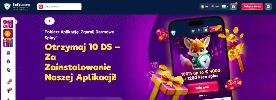 safe casino bonus bez depozytu