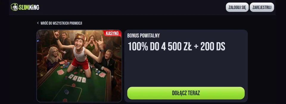 bonus powitalny slimking casino