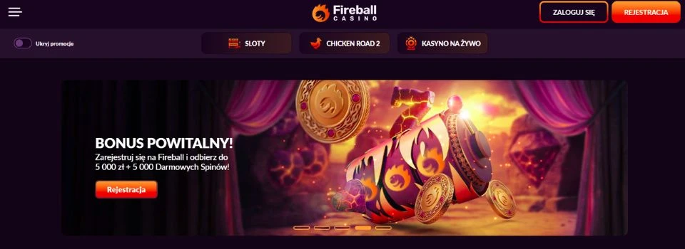 fireball casino bonus powitalny