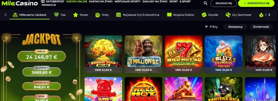 mile casino automaty