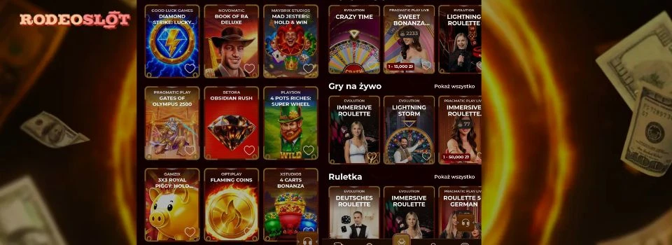 rodeoslot automaty i kasyno na żywo